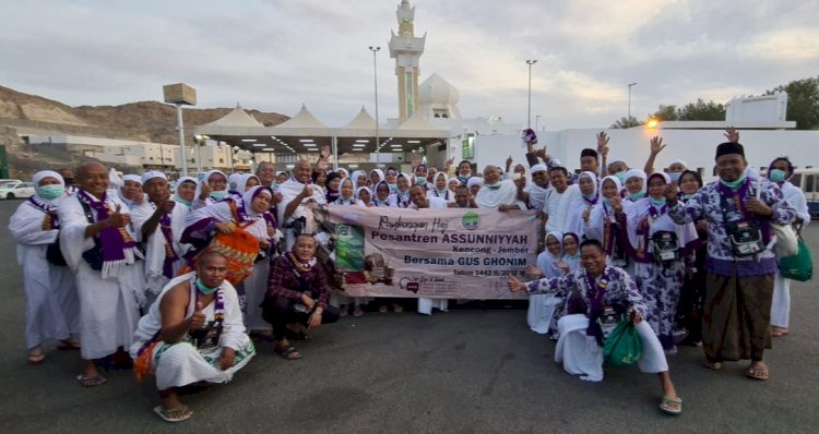Jamaah Haji Assuniyah Kencong Jember, saat di Ji'ronah/Ist