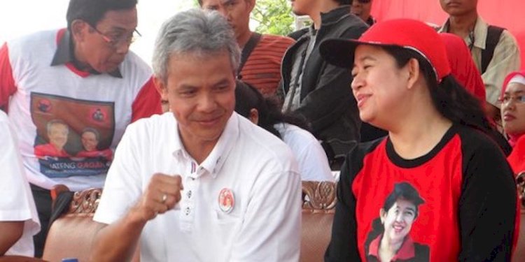 Gubernur Jawa Tengah Ganjar Pranowo dan Ketua PDI Perjuangan Puan Maharani/Net