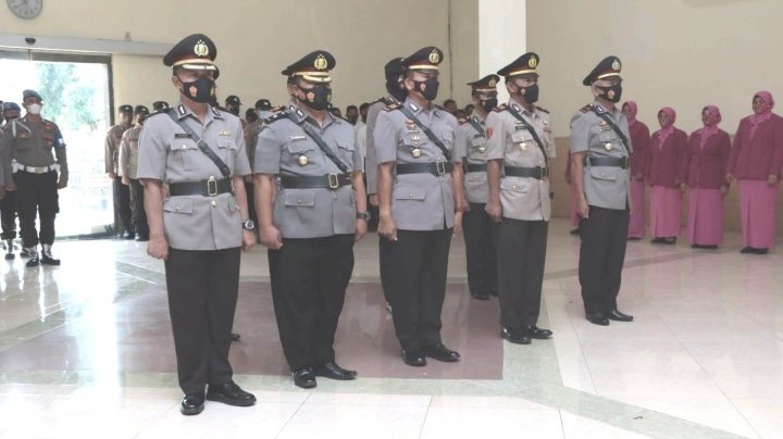 Sertijab jajaran perwira dilingkup polres jombang/RMOLJatim