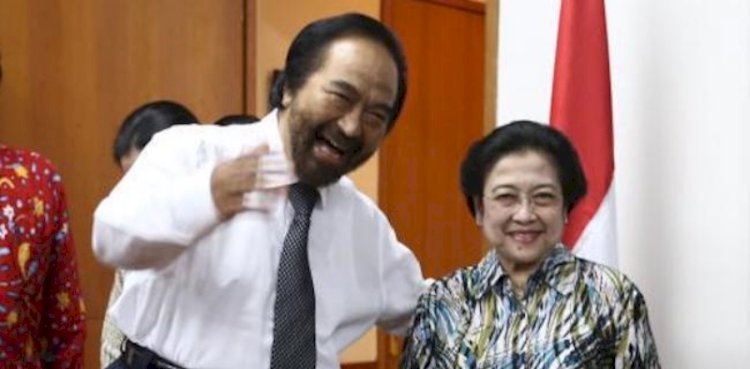 Ketua Umum Partai Nasdem Surya Paloh dan Ketua Umum PDIP Megawati Soekarnoputri/Net