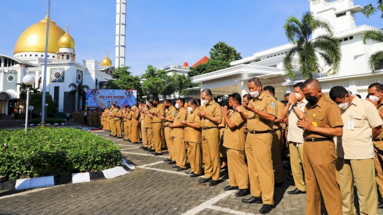 Upacara di pemprov Jatim/ist