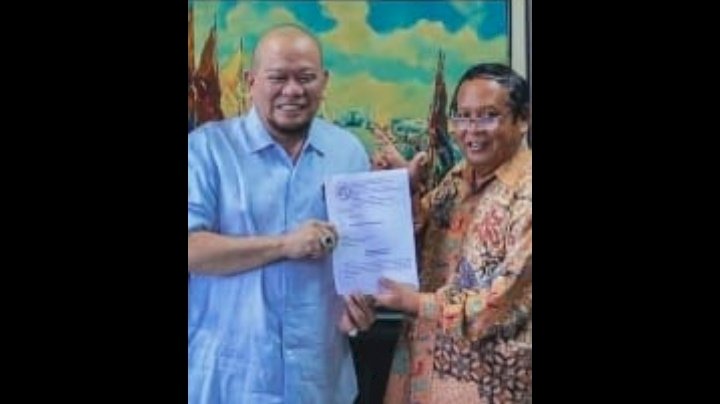 H. Sugiharso bersama AA LaNyalla Mahmud Mattalitti/ist