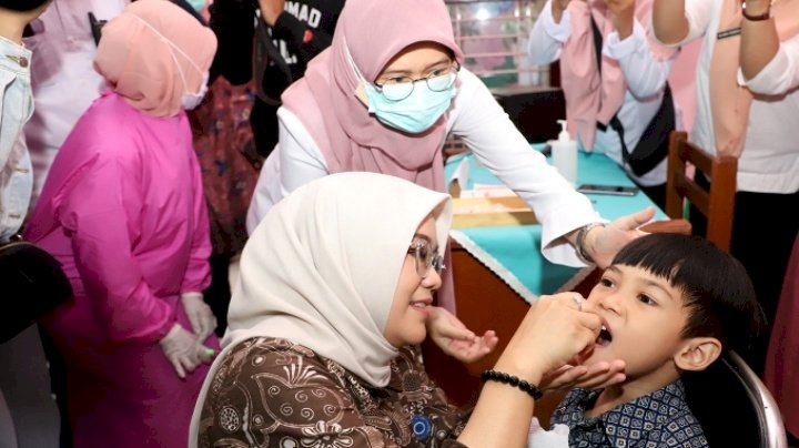 Rini Indriyani roadshow pelaksanaan Bulan Imunisasi Anak Nasional/ist