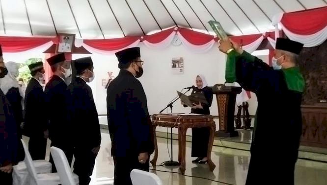 Suasana pelantikan pejabat baru di Pendopo Kabupaten Bojonegoro/RMOLJatim