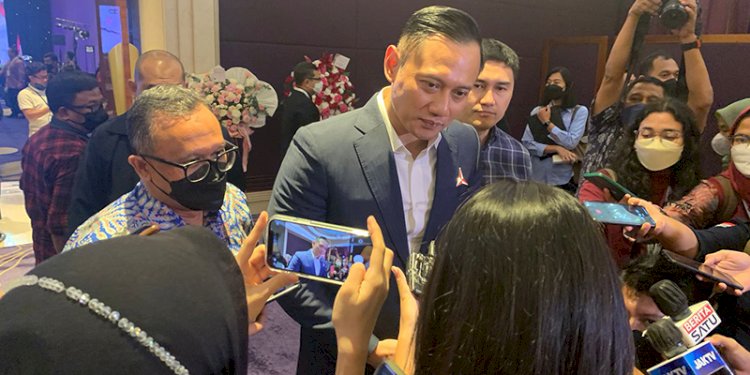 Agus Harimurti Yudhoyono saat menghadiri HUT Forum Pemred ke-10/RMOL