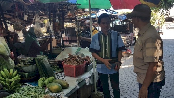 Mahfudz sidak di Pasar Krempyeng RW 3 Kutisari/RMOLJatim