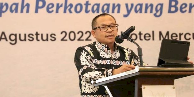 Wali Kota Malang Sutiaji saat menjadi pembicara di Rakernas Apeksi XV di Padang/Ist