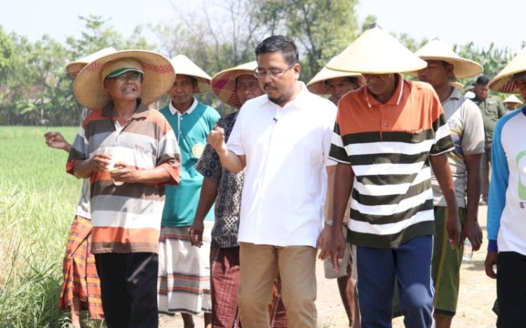 Wakil ketua DPRD Jatim Anwar Sadad mendengarkan keluhan petani di Pasuruan/net