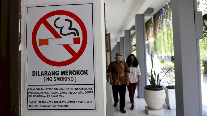 Kawasan Tanpa Rokok di pemkot Surabaya/RMOLJatim