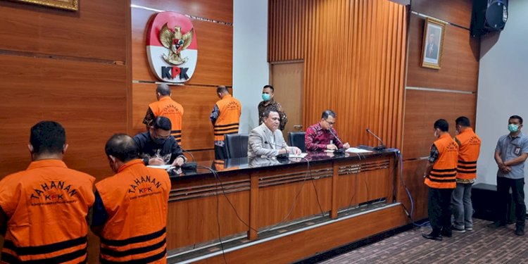 Ketua KPK Firli Bahuri saat menyampaikan keterangan pers penangkapan Bupati Pemalang/RMOL