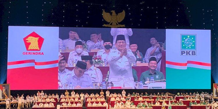 Ketum Gerindra, Prabowo Subianto, di acara Rakernas di SICC, Sentul, Bogor, Sabtu (13/8)/RMOL