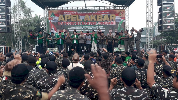 Apel Akbar ribuan Banser di Jombang/RMOlJatim