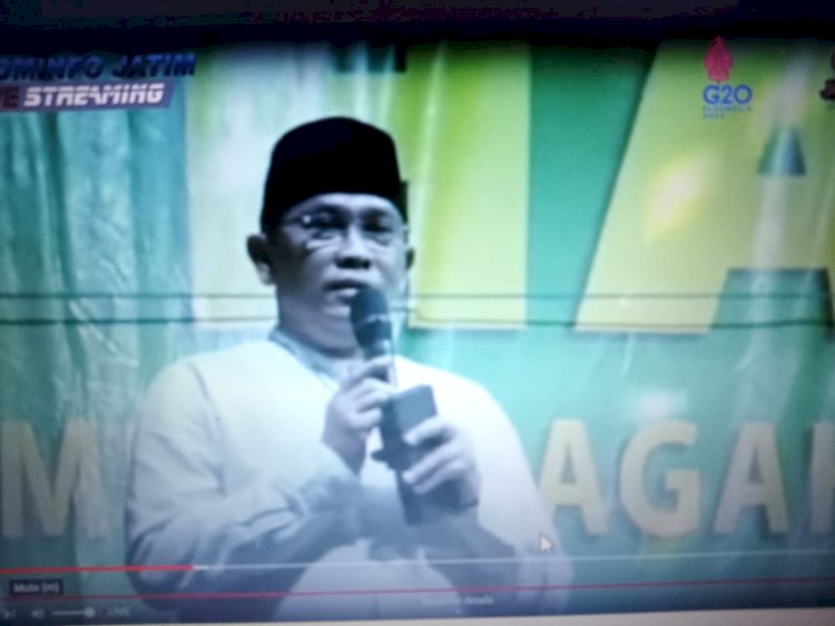 Diskominfo Jawa Timur, Hudiyono saat menghadiri Gebyar Sholawat/Ist