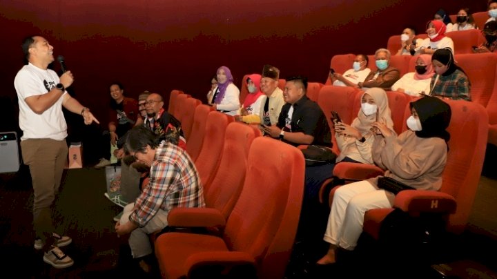 Wali Kota Eri membuka Workshop dan Festival Film Pendek Surabaya (FFPS) Tahun 2022/RMOLJatim