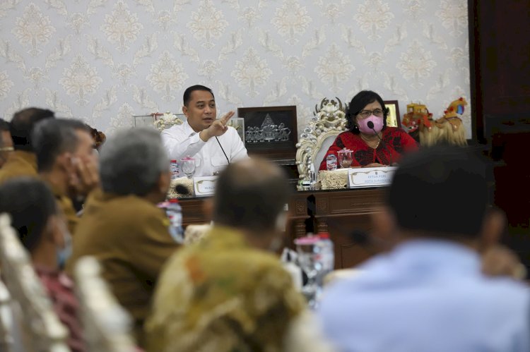 Wali Kota Eri menggelar pertemuan dengan MKKS SMA/SMA swasta dan MKKS SMA/SMK negeri/RMOLJatim