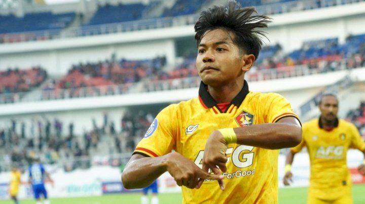 Abiyoso saat berlaga bersama Persik Kediri