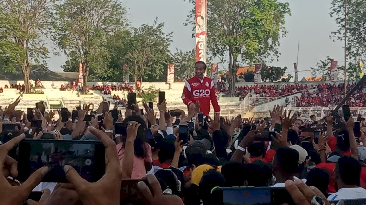 Presiden Jokowi di Konser Sapulidi/ RMOLJatim 