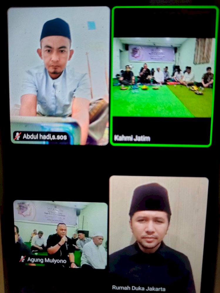 Doa bersama untuk almarhum Hermanto Dardak/ist