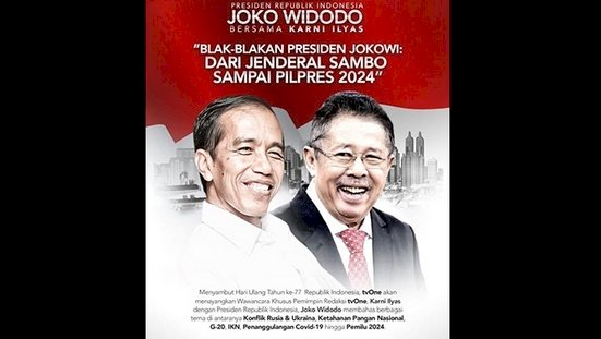 Acara wawancara Karni Ilyas dengan Presiden Joko Widodo/Repro