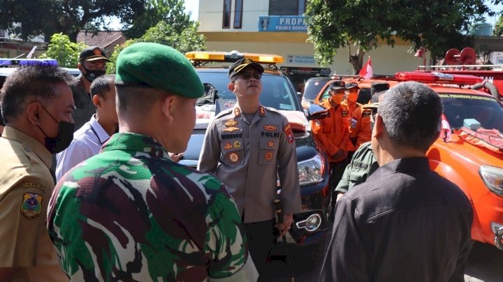 Forpimda Bondowoso cek kesiapan armada usai apel cegah karhutla/RMOLJatim 