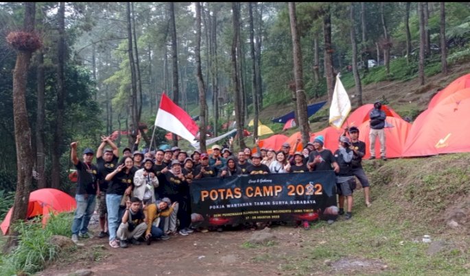 POTAS Surabaya menggelar kegiatan Camp 2022 di Bumi Perkemahan Dlundung, Trawas, Mojokerto/RMOLJatim