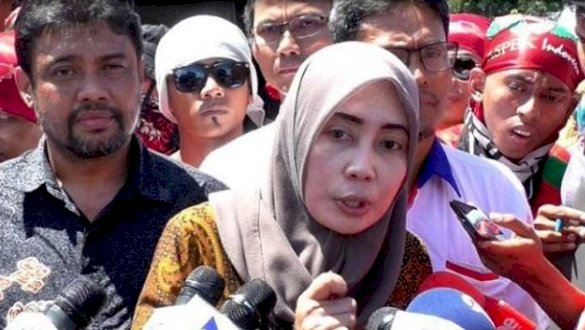 Presiden Asosiasi Serikat Pekerja Indonesia, Mirah Sumirat/Net