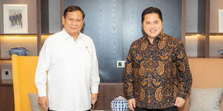 Prabowo Subianto dan Erick Thohir/RMOL