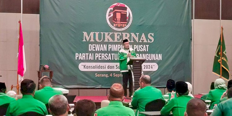 Mukernas PPP memutuskan Suharso Monoarfa diganti Mardiono sebagai Ketua Umum PPP/Net