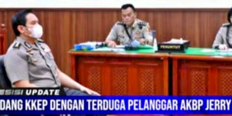 Sidang Komisi Kode Etik Polri terhadap AKBP Jerry Raymond Siagian terkait dengan penanganan penyidikan kasus pembunuhan berencana Brigadir Yosua Hutanarat alias Brigadir J/Repro