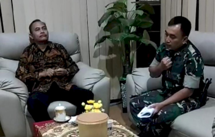 Kepala BPN Sumenep Agus Purwanto dan Dandim 0827 Sumenep Letkol Czi Donny Pramudya Mahardi beberapa waktu lalu/RMOLJatim
