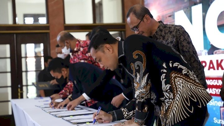 Wali Kota Eri melakukan NKB dengan perwakilan dari 58 hotel se-Surabaya tentang Penggunaan Produk UMKM Pemberdayaan Masyarakat/RMOLJatim