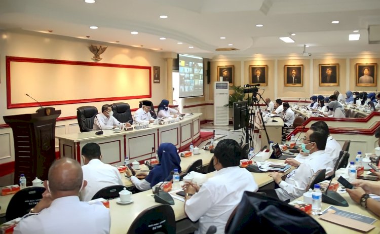 Bupati Malang H M Sanusi saat membuka kegiatan evaluasi reformasi birokrasi/Ist
