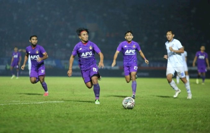 Taufiq saat pertemuan melawan Arema FC di turnamen pra-musim Piala Presiden 2022 di Malang