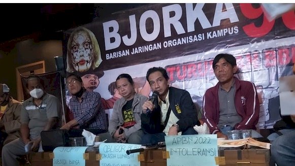 Barisan Jaringan Organisasi Kampus 98 (Bjorka 98) dukung aksi tolak harga bbm naik/RMOL