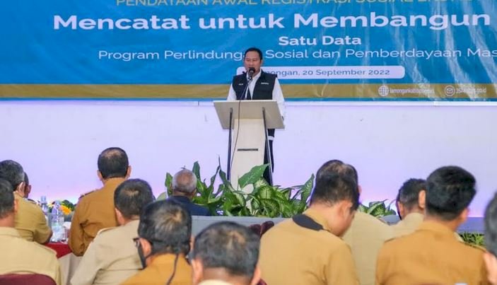 Bupati Yuhronur memberi sambutan pada pelatikan pengurus DMI Lamongan/RMOLJatim