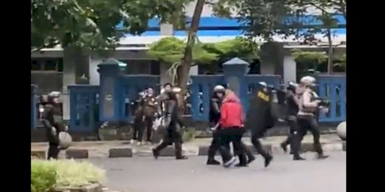 Demo mahasiswa berakhir ricuh di Bandung/Net
