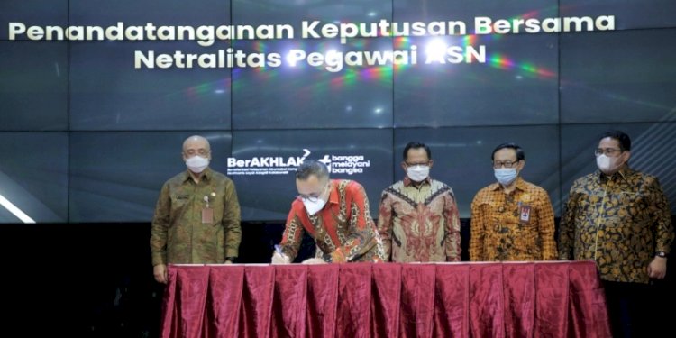 Pemerintah teken Surat Keputusan Bersama (SKB) netralitas ASN/Net