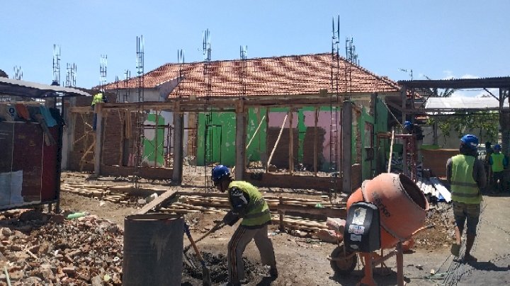 Area Proyek Pembangunan Kantor Rehabilitasi Kelurahan Jrebeng Lor Kota Probolinggo.