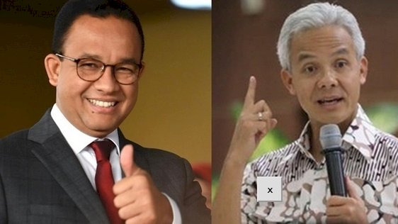 Anies Baswedan dan Ganjar Pranowo/ repro 