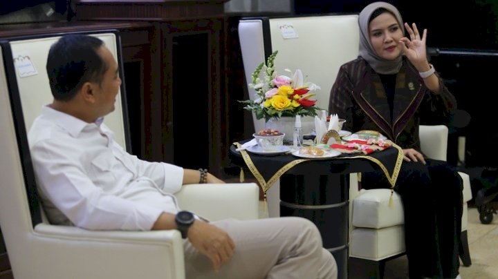 Wali Kota Eri audensi dengan Nirmala Dewi/ist