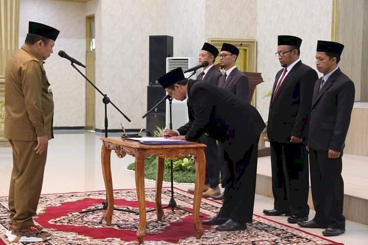 Pelantikan pimpinan Baznas Kabupaten Jember 2022-2027 di pendopo Wahyawibawagraha Pemkab Jember/Ist