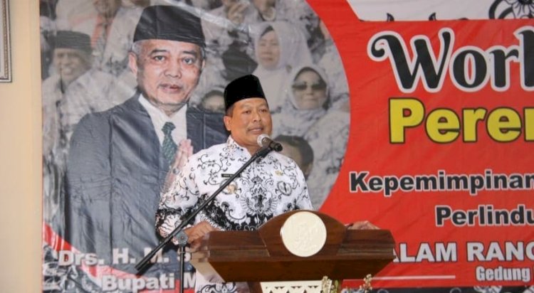 Wakil Bupati Malang H Didik Gatot Subroto saat memberikan sambutan/Ist
