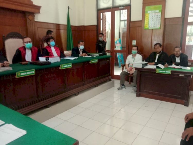  Suasana sidang kasus pidana Ketenagakerjaan di PN Surabaya/RMOLJatim 