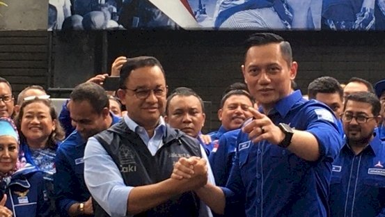 Gubernur DKI Jakarta, Anies Baswedan bersama Ketua Umum Partai Demokrat, Agus Harimurti Yudhoyono (AHY)/RMOL