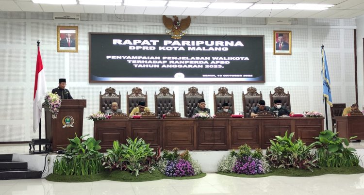 Suasana Sidang Paripurna di Gedung DPRD Kota Malang/RMOLJatim