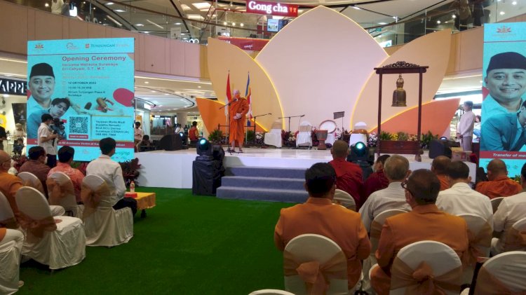 Young Buddhist Association (YBA) Indonesia gelar doa bersama saat opening Mindful Festival 2022/Ist