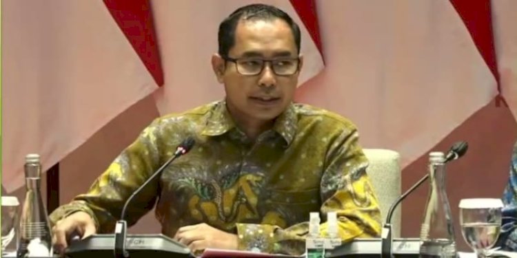 Direktur Perlindungan WNI Kementerian Luar Negeri, Judha Nugraha dalam Press Briefing yang diadakan secara hibrid di Kementerian Luar Negeri RI pada Kamis (13/10)/Zoom