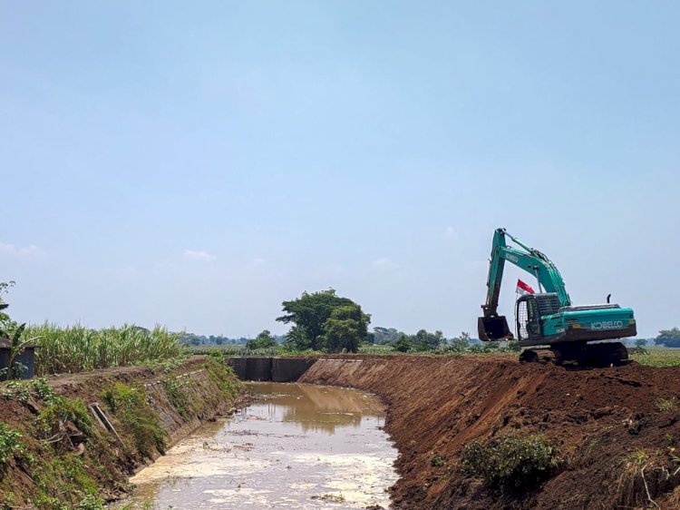 Normalisasi sungai di kabupaten kediri