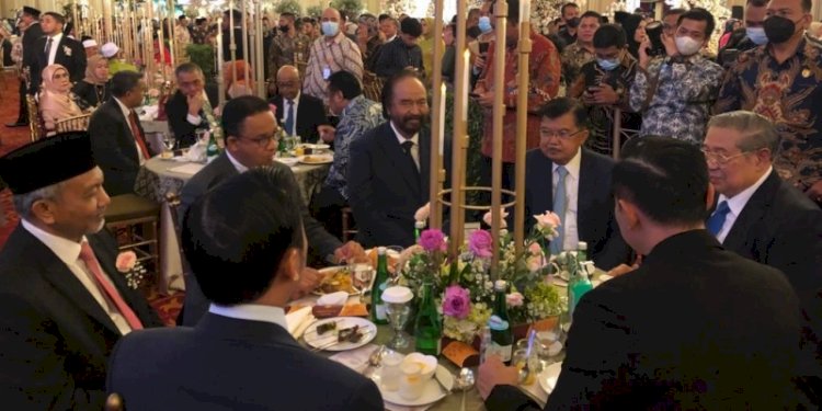 Anies Baswedan satu meja dengan Agus Harimurti Yudhoyono, Surya Paloh, Jusuf Kalla, Susilo Bambang Yudhoyono, hingga Ahmad Syaikhu/Net