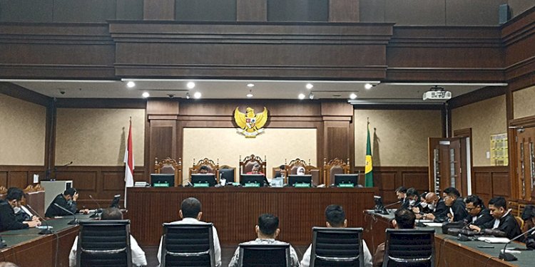  Pembacaan vonis Majelis Hakim di Pengadilan Tindak Pidana Korupsi (Tipikor) terhadap Bupati Langkat non-aktif Terbit Rencana Perangin Angin dalam kasus suap pekerjaan di Dinas PUPR dan Dinas Pendidikan Pemerintah Kabupaten (Pemkab) Langkat/RMOL